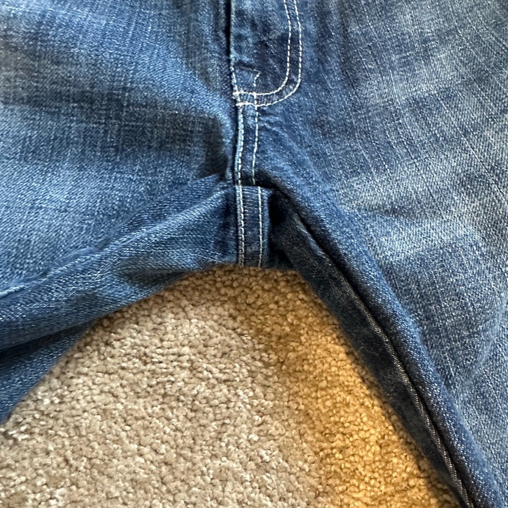 7 For All Mankind Dark Blue Flare Jeans - Picture 10 of 15